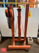 Mobile 1 Ton Capacity Engine Hoist - Rigging Fee: $75