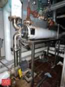 6' S/S Shell/Tube Heat Exchanger with Pump and Mounted on S/S Rack - Rigging Fee: $1,000