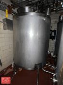 300 Gallon S/S CIP Rinse Tank with Air Valve - Rigging Fee: $350