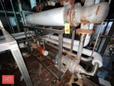 6' Shell/Tube Heat Exchanger with Pump and Mounted on S/S Rack (Subject to Bulk Bid)