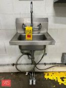 S/S Hand Sink with Foot Controls - Rigging Fee: $100