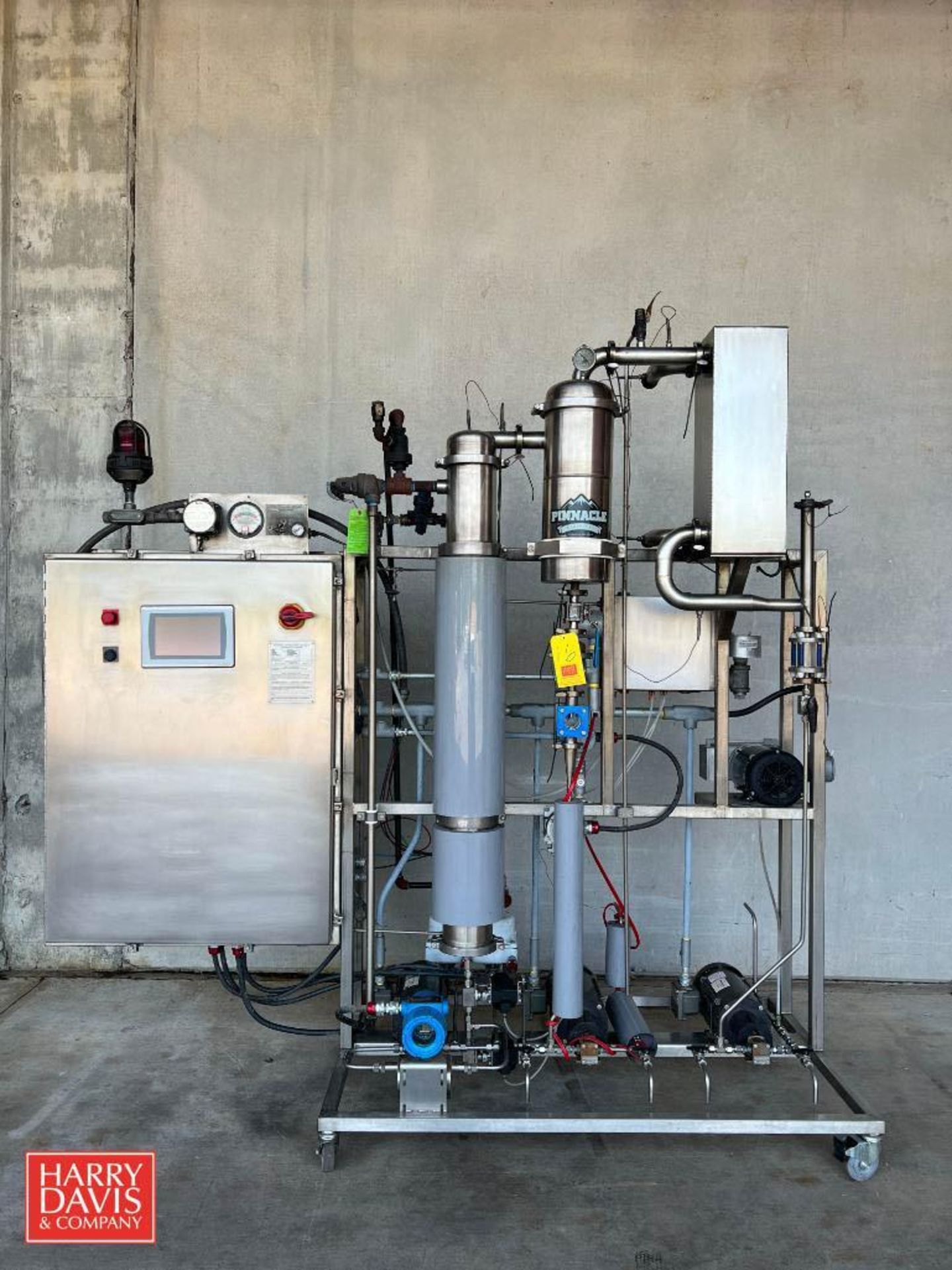 2018 Pinnacle Mobile S/S Solvent Recovery Skid, S/N: PSRS-053-19 with (3) Centrifugal Pumps