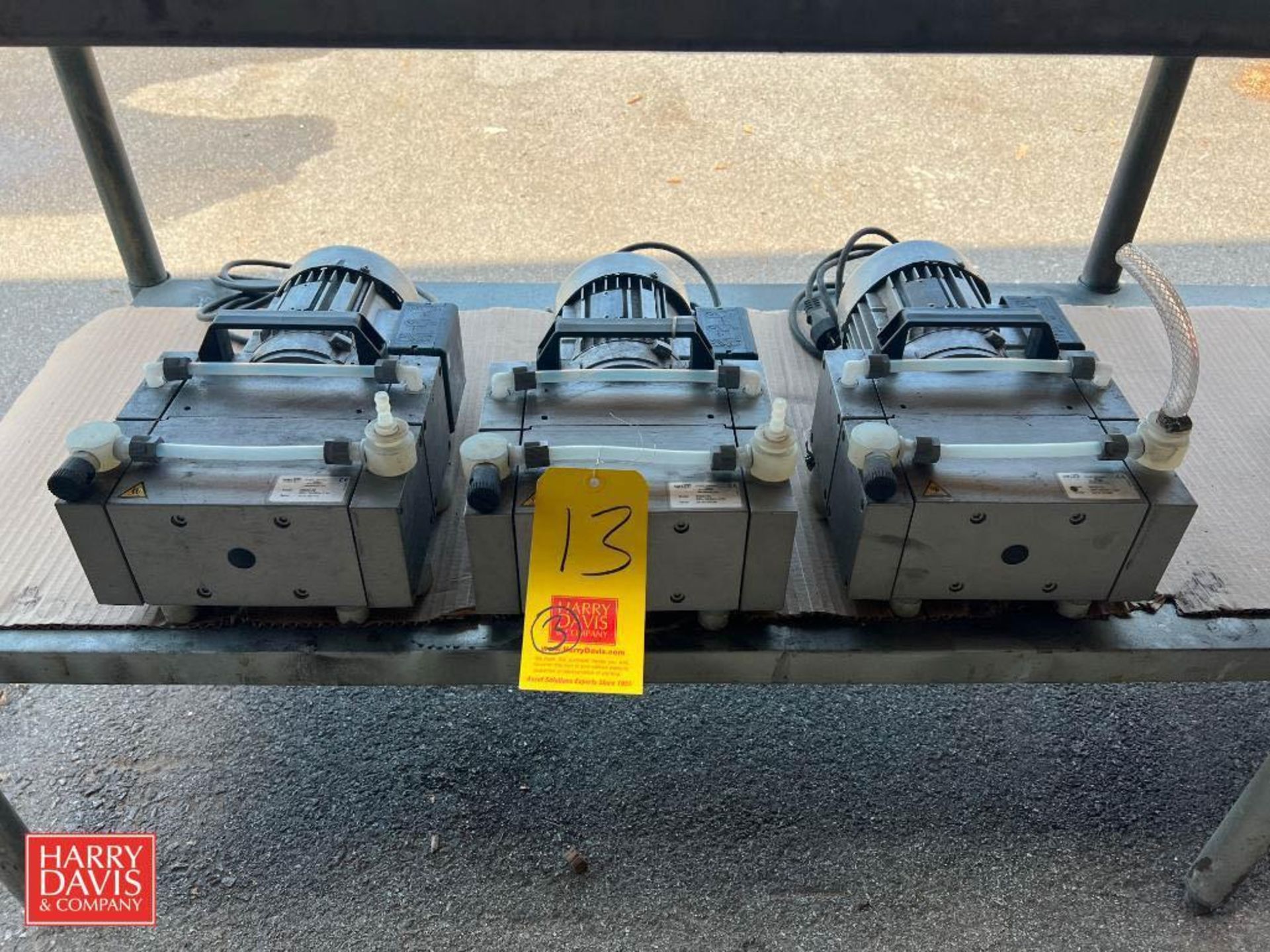 Welch Diaphragm Vacuum Pumps, Model: 2052C-02 with Motors - Rigging Fee: $50