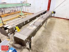Arrowhead Conveyor Section with Plastic Table-Top Chain, Dimensions = 156" Length x 12" Width