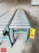 Roller Conveyor, Dimensions = 120" Length x 18" Width - Rigging Fee: $75