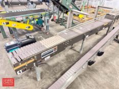 Arrowhead Conveyor Section with Plastic Table-Top Chain and Drive, Dimensions = 123" Length x 12"