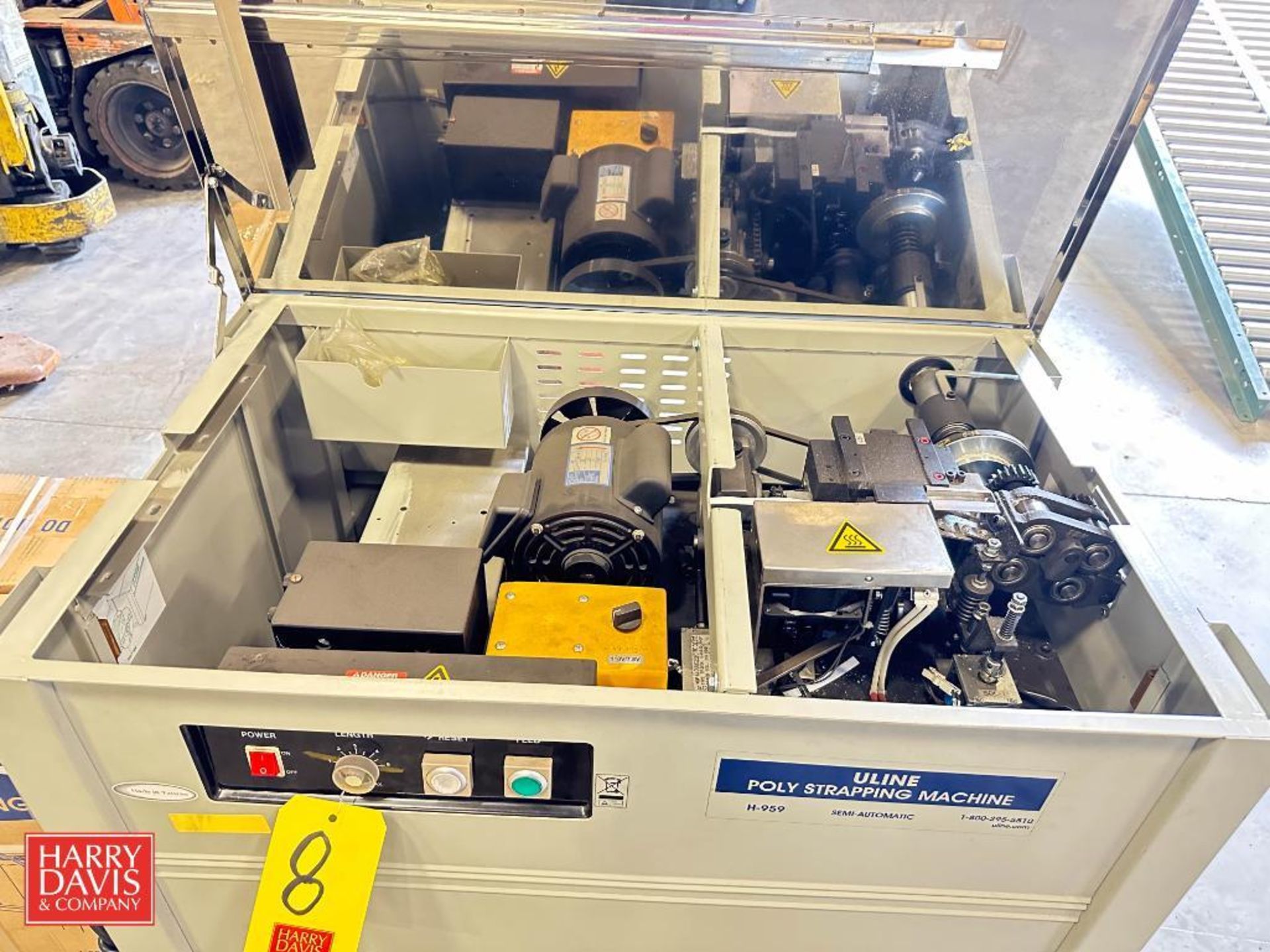 ULINE Poly Strapping Machine, Model: H-959 with (2) Cartons Shaping - Rigging Fee: $100 - Image 2 of 3