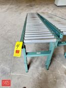 Roller Conveyor, Dimensions = 120" Length x 18" Width - Rigging Fee: $75