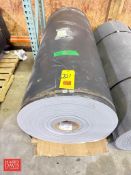 3MM Thick Smooth Conveyor Belting, Dimensions = 365' Lenth x 59.5" Width - Rigging Fee: $50