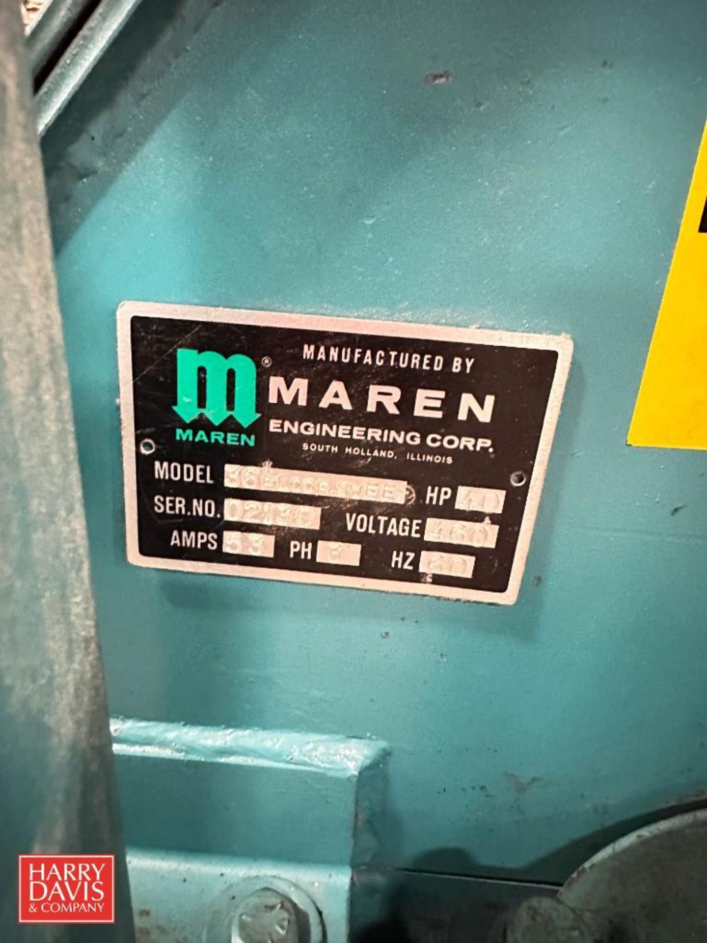 Maren Hydraulic Baler, Model: 60, S/N: 979119 - Rigging Fee: $750 - Image 5 of 5