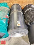 3MM Thick Ribbed PVC Conveyor Belting, Dimensions = 233' Length x 59.5" Width - Rigging Fee: $50