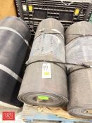 3MM Thick Rubber Conveyor Belting, Dimensions = 150' Length x 47.5" Width - Rigging Fee: $50