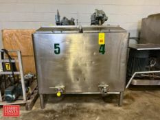 150 Gallon x 2-Compartment Insulated S/S Flavor Tank with Vertical Agitation and S/S Valves