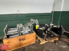 (3) 18" Accordion Conveyors and Assorted Conveyor Legs - Rigging Fee: $100