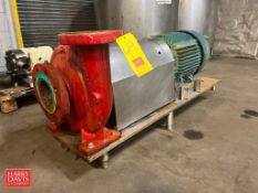 Centrifugal Pump with 30 HP 1,770 RPM Motor, Mounted on S/S Base - Rigging Fee: $175