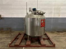 Cherry Burrell 200 Gallon Dome-Top Jacketed 316 S/S Processor, Model: EPDP, S/N: 200-76-2214