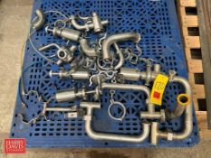 Assorted S/S Valves, Piping and Clamps - Rigging Fee: $75