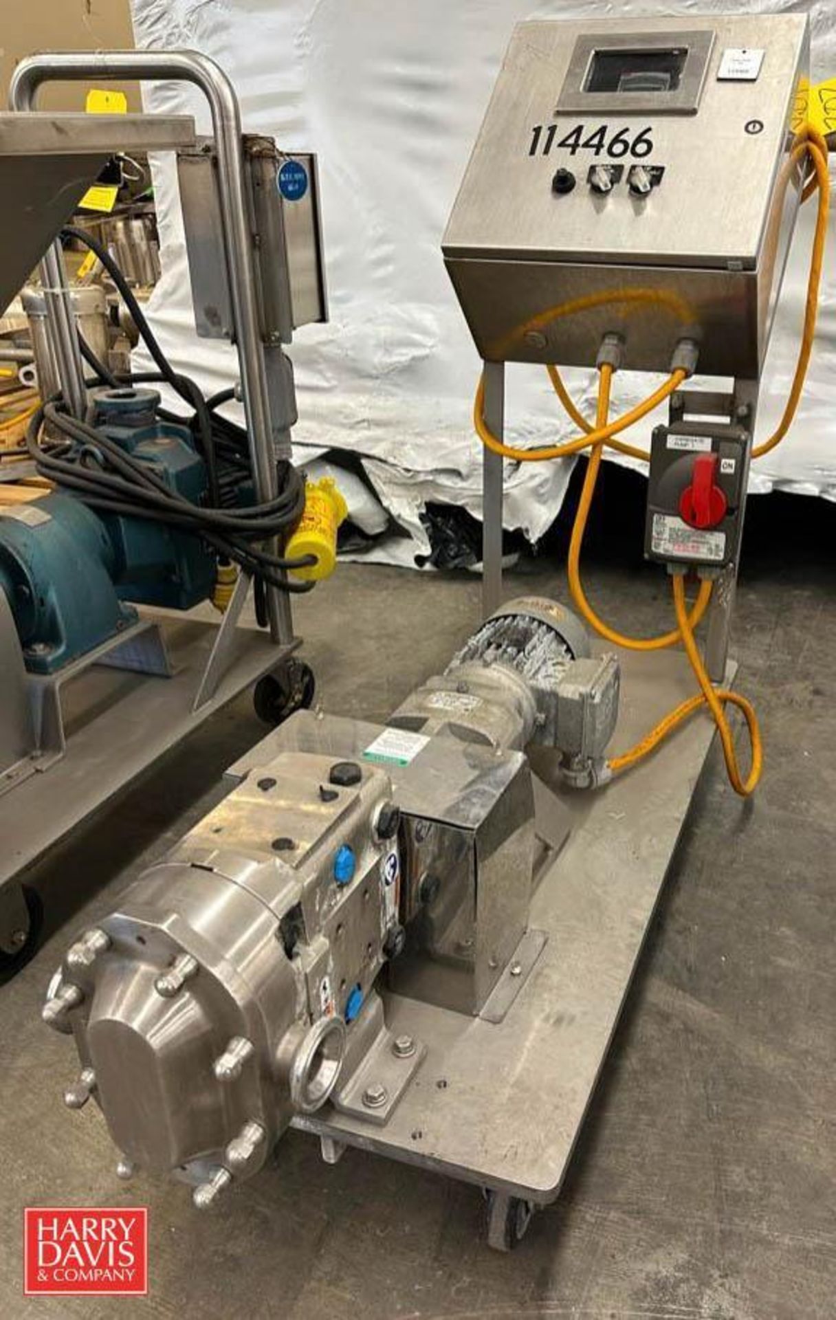 Waukesha Cherry-Burrell Positive Displacement Pump with ABB Variable-Frequency Drive, Mounted on S/S