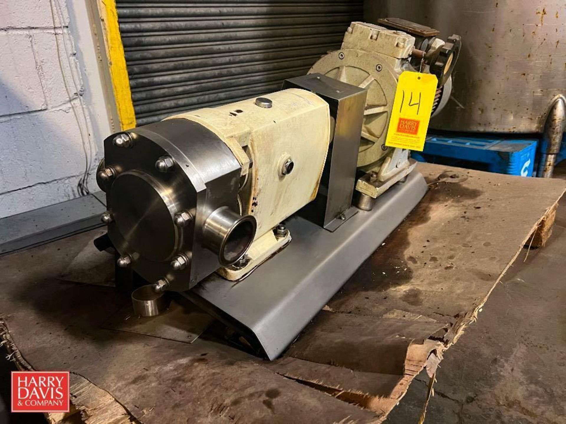 Positive Displacement Pump, Model: DJ-10T/1.8BAR 304, Mounted on S/S Base - Rigging Fee: $75