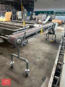 10' x 7.5" S/S Framed Power Conveyor, Mounted on Portable S/S Base - Rigging Fee: $150