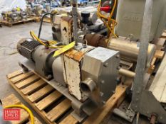 APV Crepaco Positive Displacement Pump, Model: R6BS, Mounted on S/S Base (Location: Le Mars, IA)
