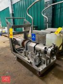 Positive Displacement Pump with 2" S/S Clad 1 HP 1,725 RPM Motor, Mounted on S/S Cart and Parts