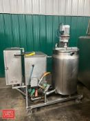 40 Gallon S/S Chocolate Tank with Centrifugal Pump and 20 Gallon S/S Balance Tank, Mounted on