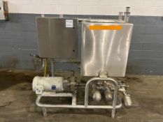 S/S CIP System with 15 HP 230/40 V Circulation Pump and Controls (No HMI), Mounted on S/S Skid