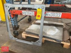 S/S Mettler Toledo Floor Scale, 30" x 30" and 3' Conveyor Rollers - Rigging Fee: $50