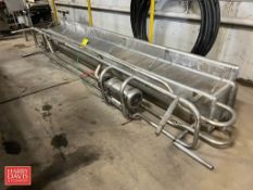 12.5' x 20" S/S COP Trough with Centrifugal Pump - Rigging Fee: $350
