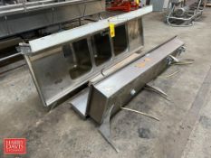 90" x 30" S/S 3-Compartment Sink and 80" x 20" S/S Trough Sink - Rigging Fee: $150