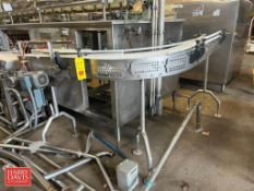 10' x 8" S/S Framed Conveyor with 90° Turn - Rigging Fee: $325