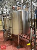 Walker 1,000 Gallon Jacketed 316 S/S Double Motion Jacketed Processor Tanks on Mettler Toledo Load