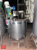 150 Gallon S/S Hinged Lid Single Shell Tank with .5 HP Lightin Agitator (Location: Tulare, CA)