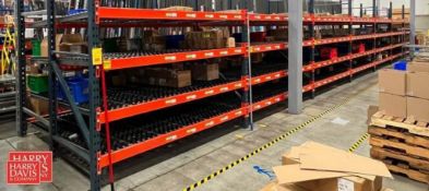 Sections Pallet Racking, Dimensions = 102" Height x 8' Width - Rigging Fee: Contact HDC