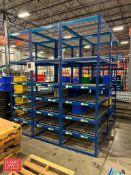 Sections Product Racking, Dimensions = 10' Height x 3' Width x 8' Depth with Rollers