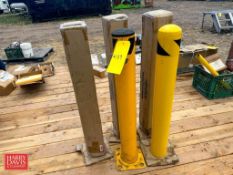 (5) Bollard Round Posts 36" Height, (3) NEW - Rigging Fee: $35