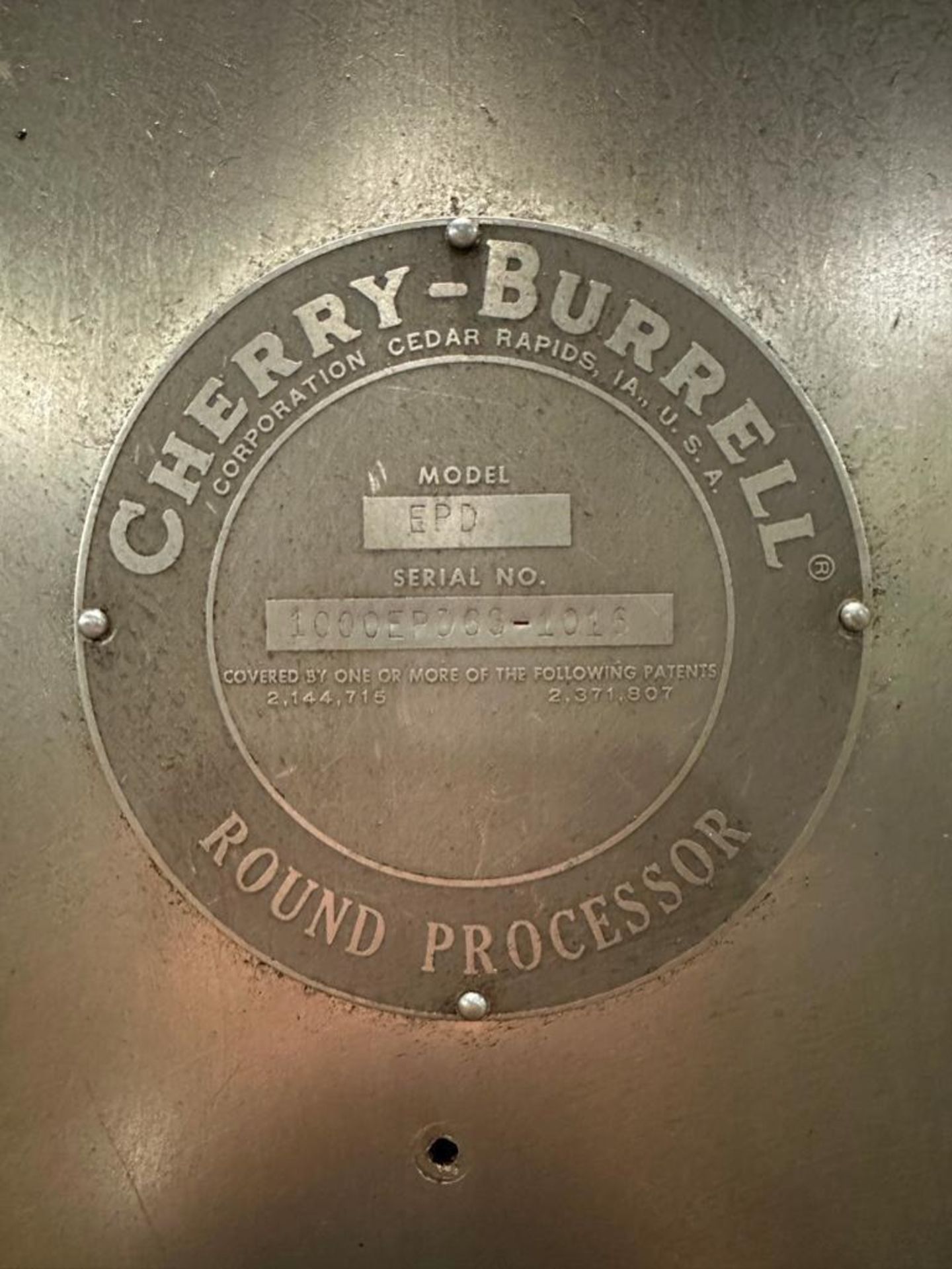 Cherry-Burrell 1,000 Gallon Jacketed S/S Processor, Model: EPD , S/N: 1000EPD63-1016 with Vertical - Image 3 of 3