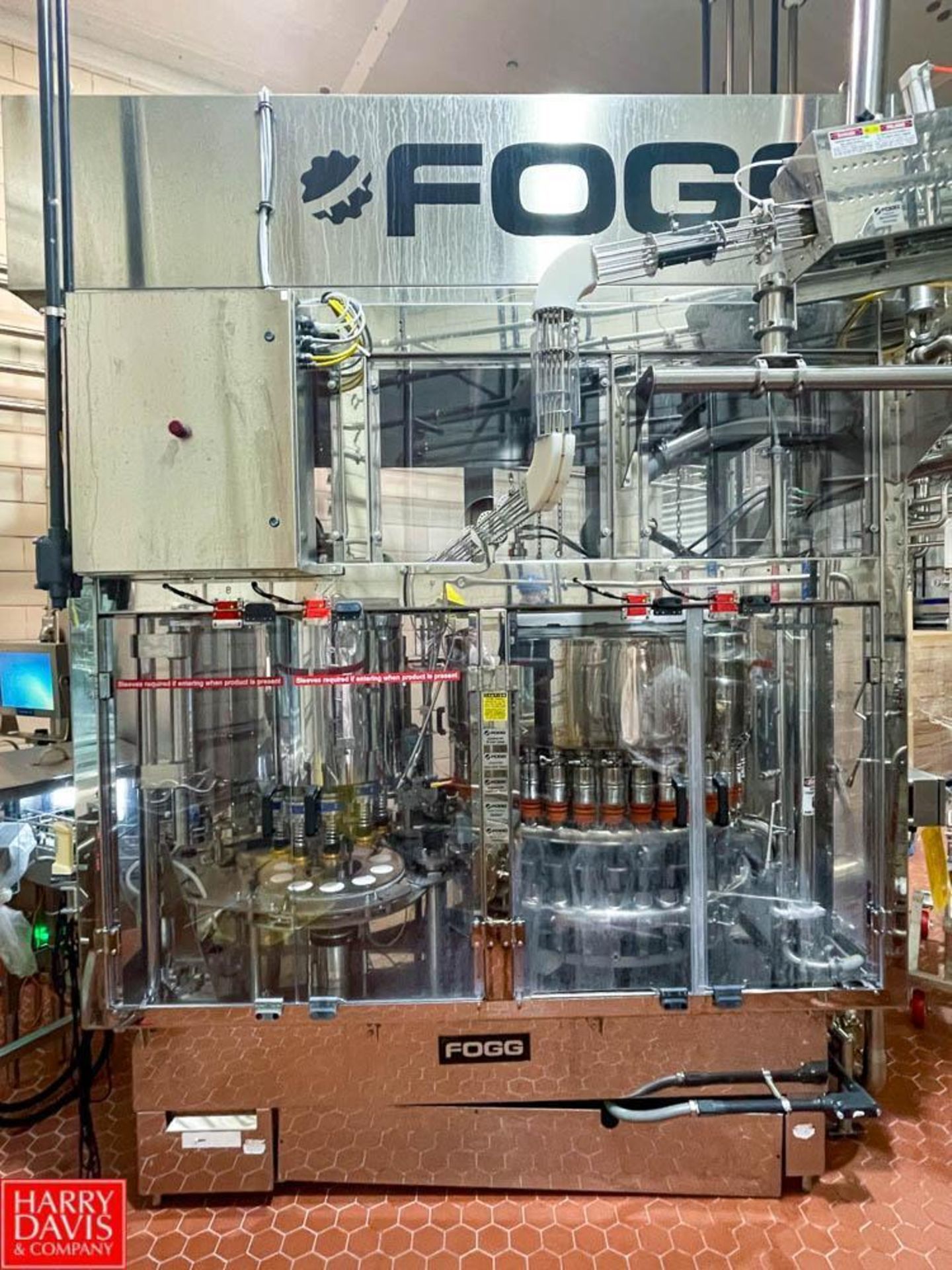 Fogg 36-Valve Filler, S/N: 555-60-1-04-R14 with 10-Head Capper, Cap Feed System, (2) S/S Mixproof - Image 2 of 9