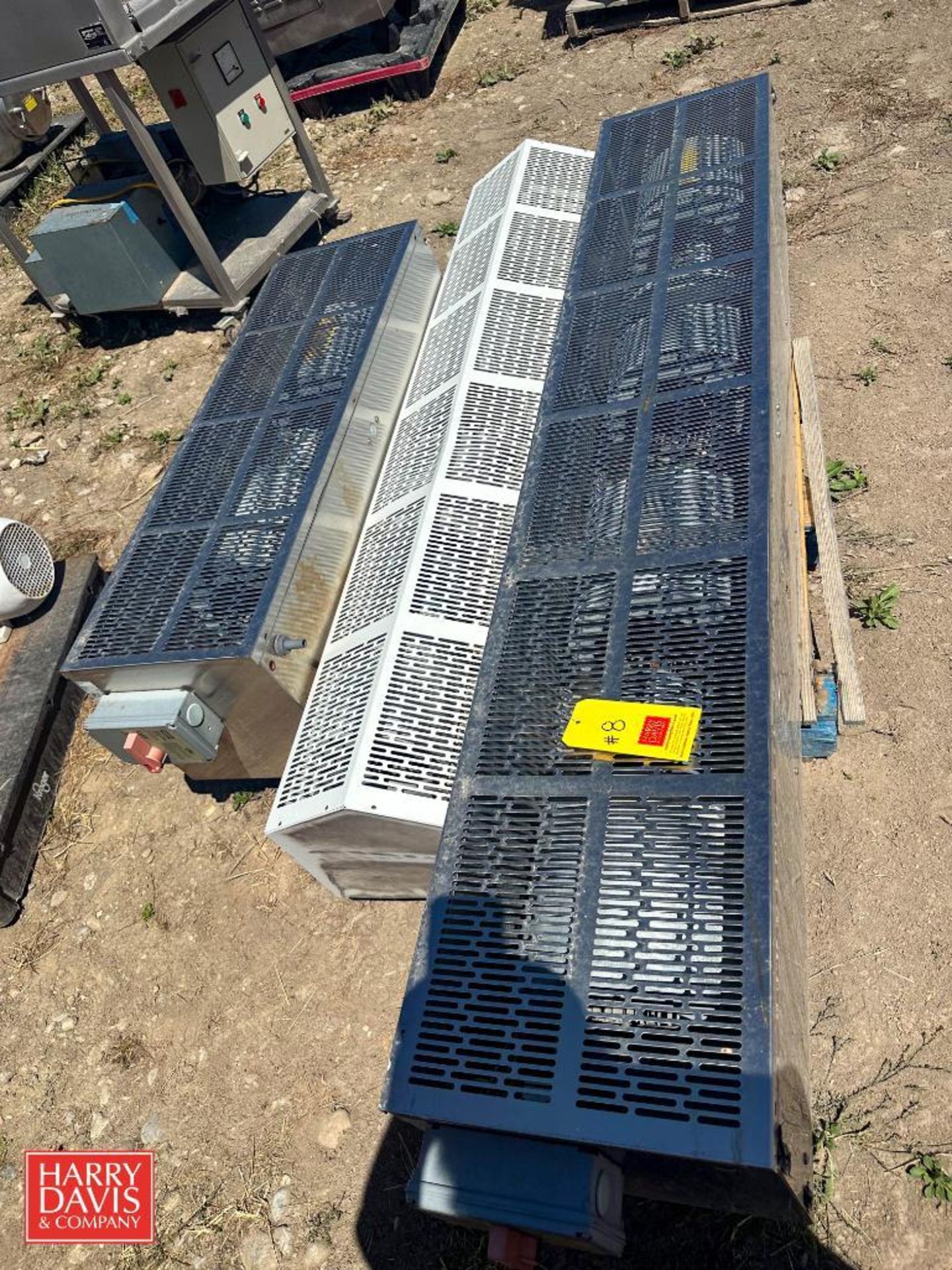 (3) Air Curtains: (2) S/S and (1) Mild Steel - Rigging Fee: $75