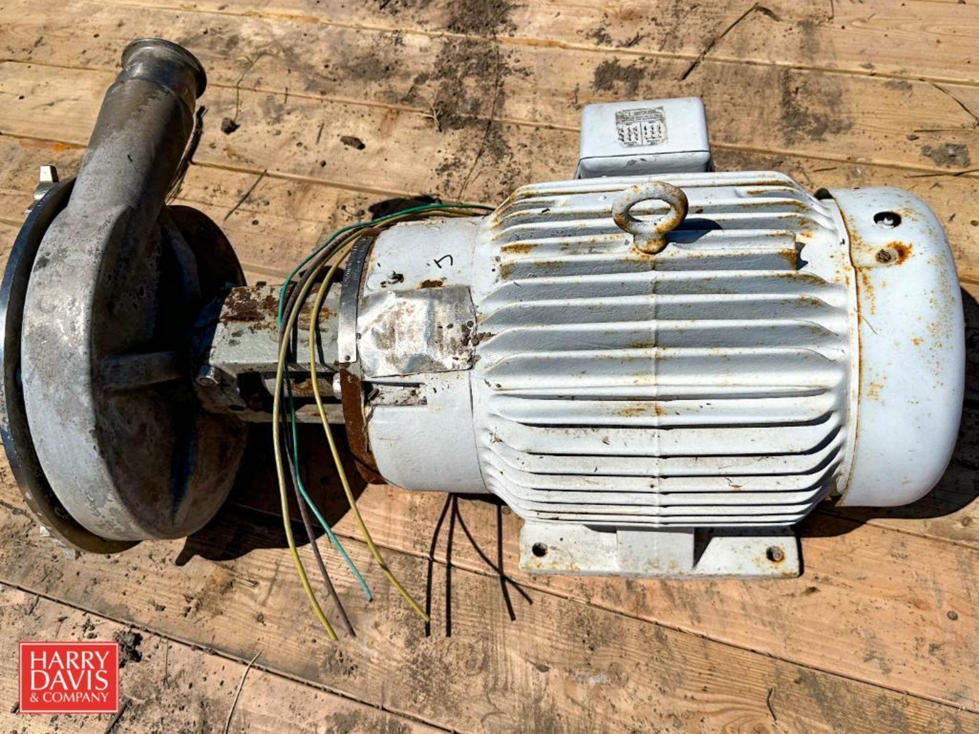 Fristam Centrifugal Pump with 10 HP Motor - Rigging Fee: $75 - Image 3 of 6