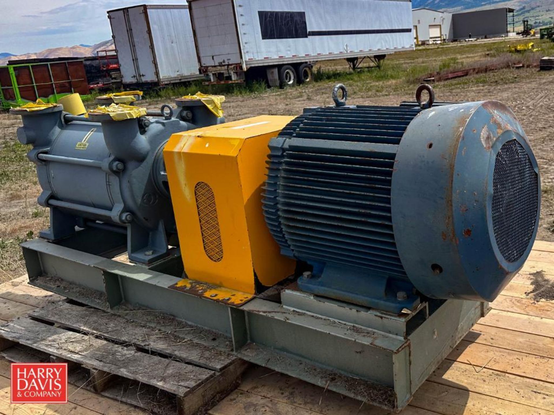 Armstrong Vacuum Pump with 4" Inlet/Outlet and 100 HP Motor - Rigging Fee: $150 - Image 3 of 6