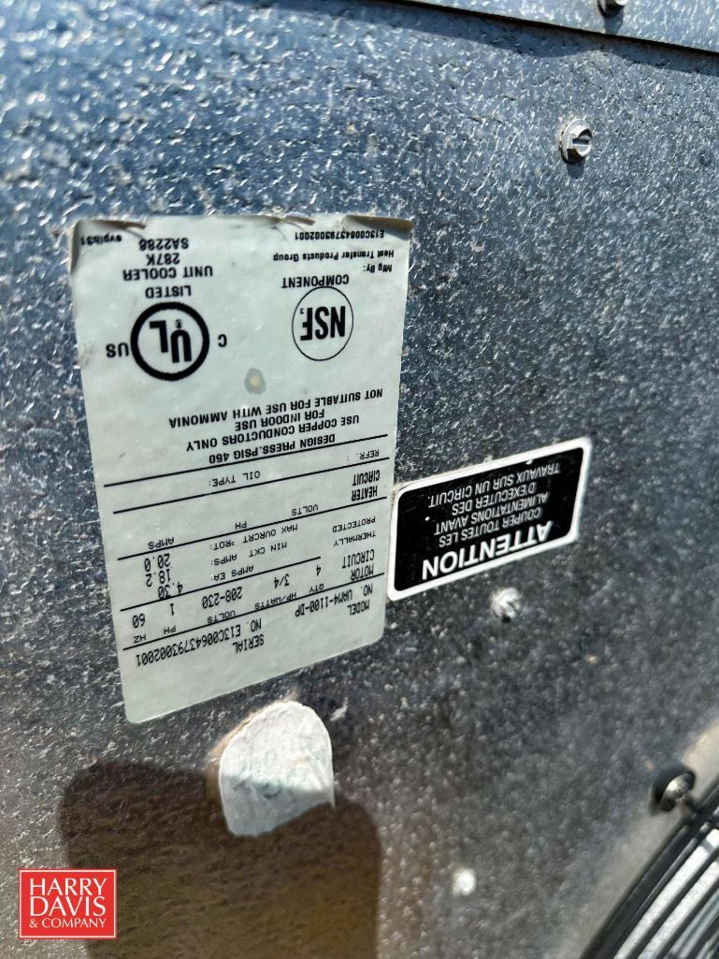 Heatcraft Freon Compressor, Model: BBH0601L63 - Rigging Fee: $100 - Image 8 of 8