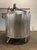 Cherry-Burrell 500 Gallon Jacketed S/S Processor, Model: EPD, S/N: 500-62-939 with Vertical