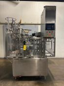 Osgood S/S Rotary Cup Filler, Model: 2001-R, S/N: 019-523 with Allen-Bradley PanelView 600 HMI