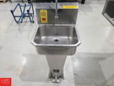 S/S Hand Sink with Foot Control - Rigging Fee: $125