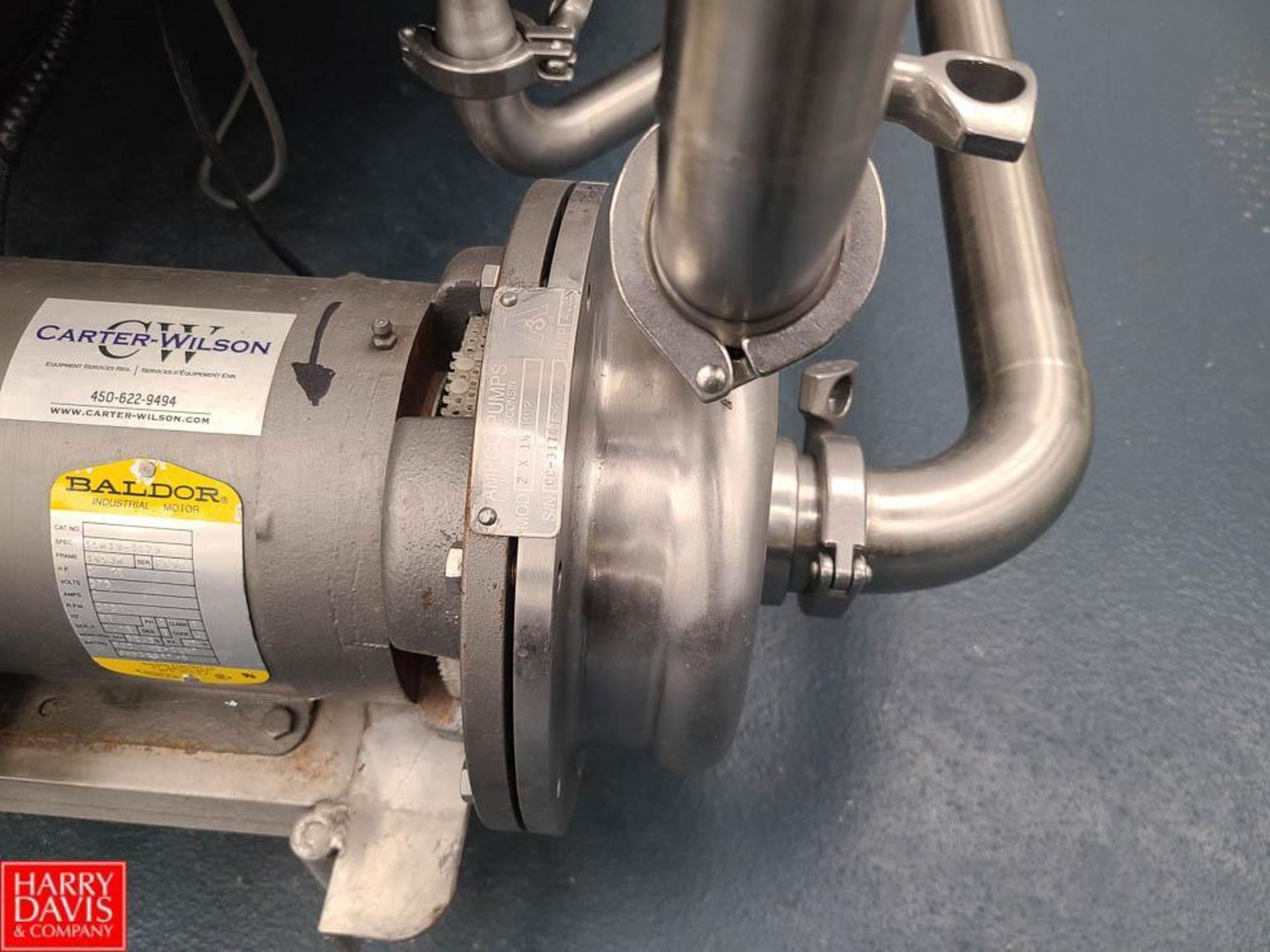 Ampco Centrifugal Pump, Model: 2X1 1/2 MC2 with 3 HP Motor - Rigging Fee: $100 - Image 2 of 4