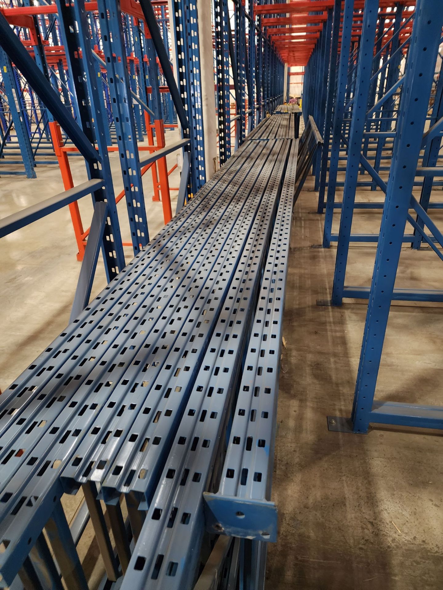 (33) Pallet Racking Uprights - Rigging Fee: $TBD