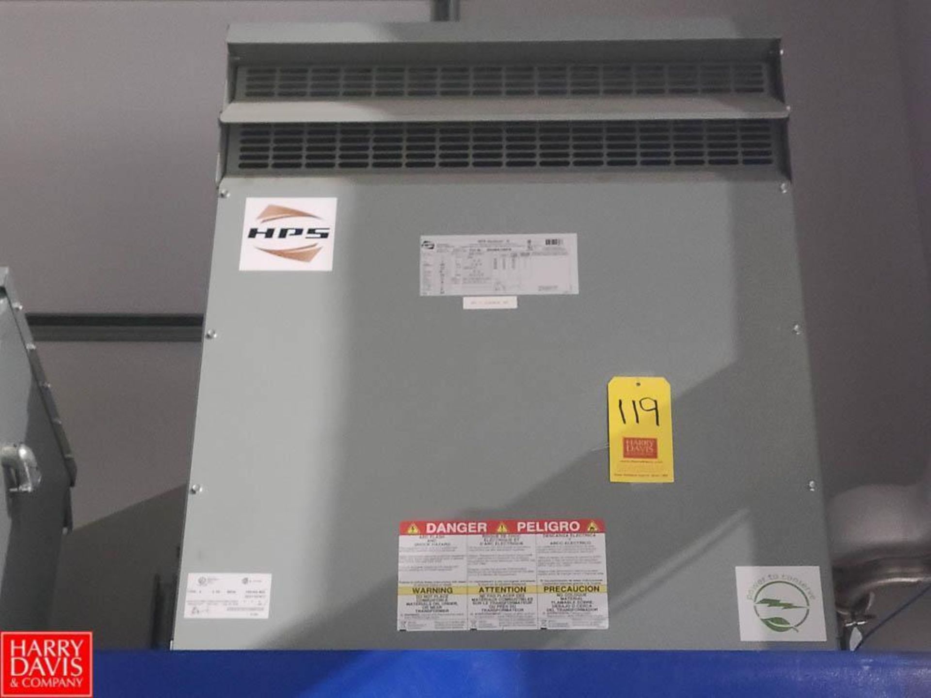 HPS 3-Phase 600V, 150 KVA Transformer - Rigging Fee: $350