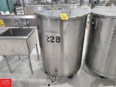 S/S Portable Tank with Lid, 35" x 42" - Rigging Fee: $50